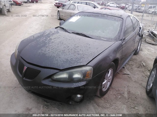 2G2WP552X81141708 - 2008 PONTIAC GRAND PRIX BLACK photo 2