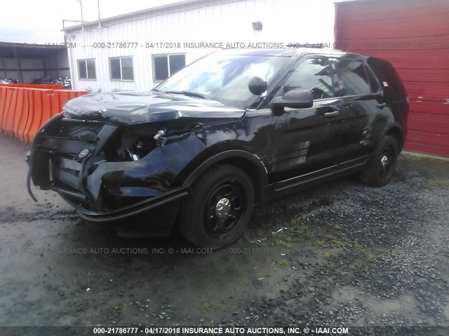 1FM5K8AT7EGC60526 - 2014 FORD EXPLORER POLICE INTERCEPTOR BLACK photo 2