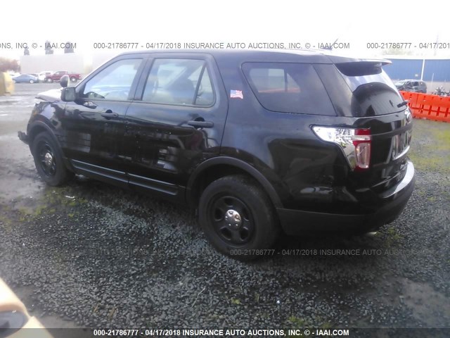 1FM5K8AT7EGC60526 - 2014 FORD EXPLORER POLICE INTERCEPTOR BLACK photo 3