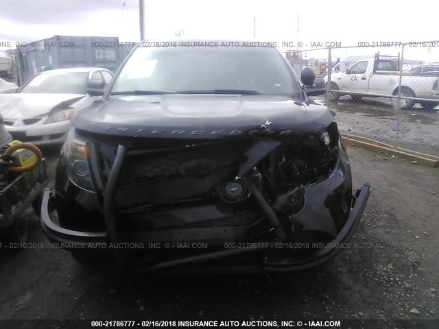 1FM5K8AT7EGC60526 - 2014 FORD EXPLORER POLICE INTERCEPTOR BLACK photo 6