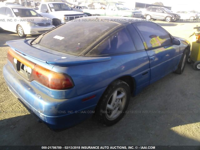 4E3CT64U9NE121990 - 1992 EAGLE TALON TSI BLUE photo 4