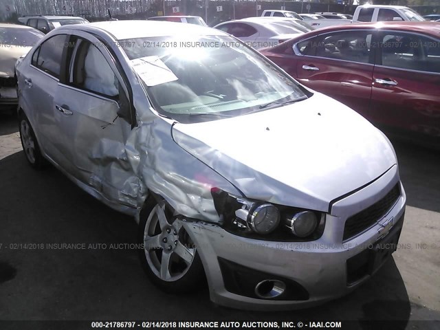 1G1JE5SGXD4174291 - 2013 CHEVROLET SONIC LTZ SILVER photo 6