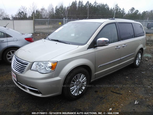 2C4RC1GG4CR237382 - 2012 CHRYSLER TOWN & COUNTRY LIMITED TAN photo 2