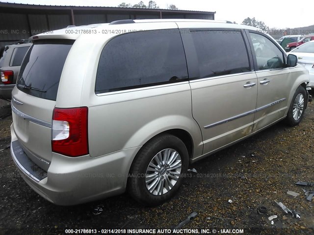 2C4RC1GG4CR237382 - 2012 CHRYSLER TOWN & COUNTRY LIMITED TAN photo 4