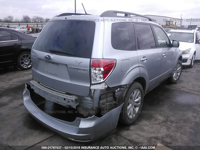 JF2SHAEC5CH428728 - 2012 SUBARU FORESTER LIMITED SILVER photo 4