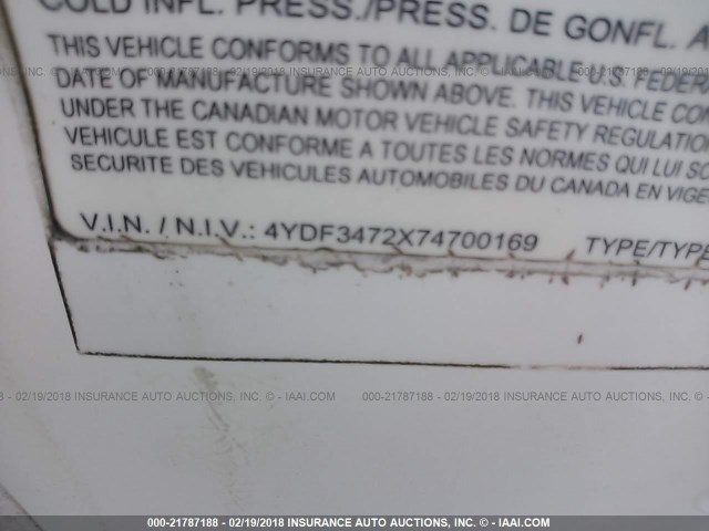 4YDF3472X74700169 - 2007 KEYSTONE MONTANA WHITE photo 9