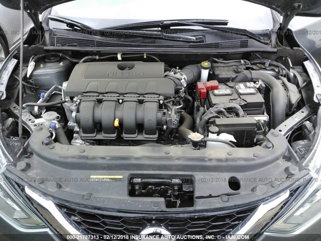 3N1AB7AP9HY404664 - 2017 NISSAN SENTRA S/SV/SR/SL GRAY photo 10