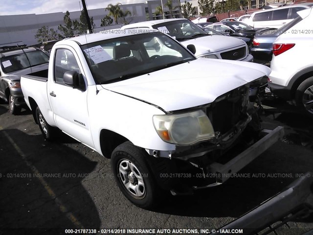 5TENX22N15Z024871 - 2005 TOYOTA TACOMA WHITE photo 1