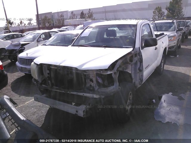 5TENX22N15Z024871 - 2005 TOYOTA TACOMA WHITE photo 2