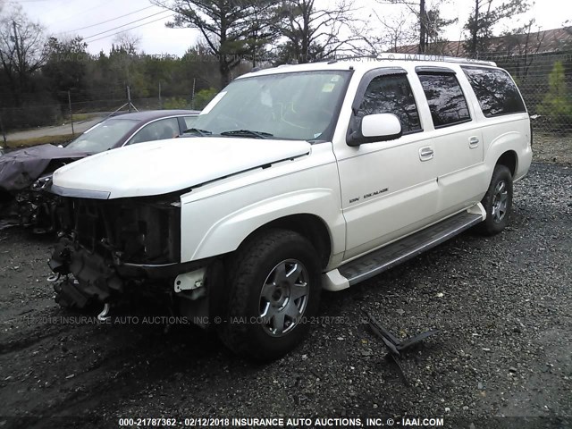 3GYFK66N15G247714 - 2005 CADILLAC ESCALADE ESV WHITE photo 2