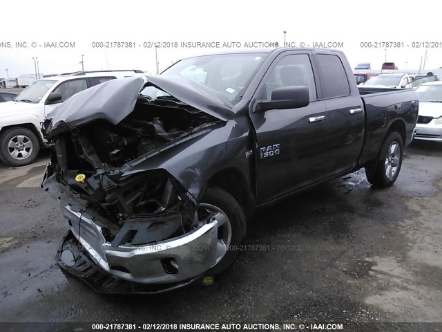 1C6RR6GT3FS589680 - 2015 RAM 1500 SLT GRAY photo 2