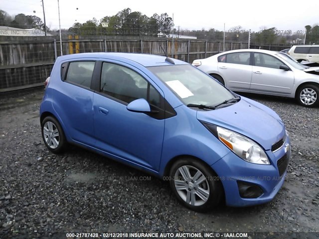 KL8CD6S94FC717369 - 2015 CHEVROLET SPARK 1LT BLUE photo 1