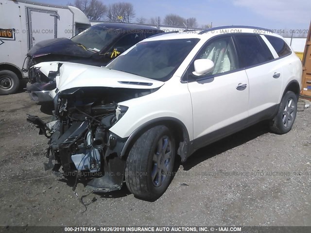 5GAEV23708J107312 - 2008 BUICK ENCLAVE CXL WHITE photo 2