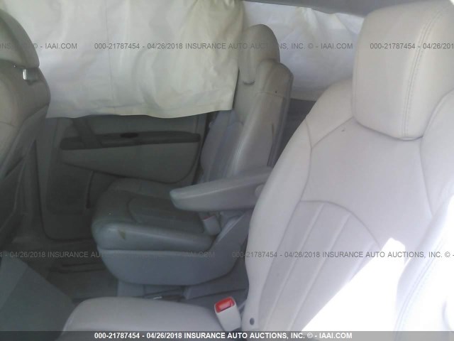 5GAEV23708J107312 - 2008 BUICK ENCLAVE CXL WHITE photo 8