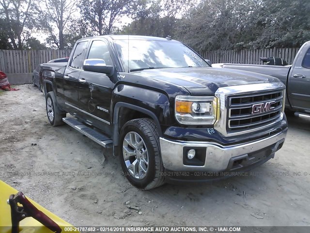 1GTV2VEC9EZ150787 - 2014 GMC SIERRA K1500 SLT BLACK photo 1