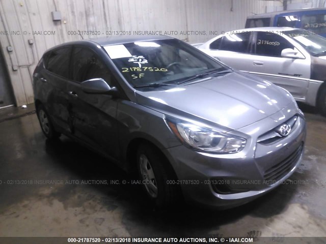 KMHCT5AE5EU159068 - 2014 HYUNDAI ACCENT GLS/GS GRAY photo 1