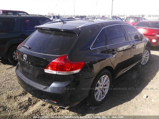 4T3ZA3BB6BU041350 - 2011 TOYOTA VENZA BLACK photo 4