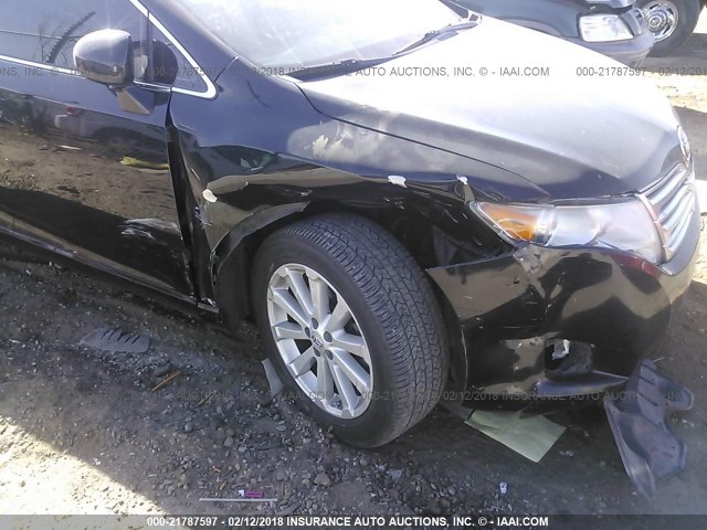 4T3ZA3BB6BU041350 - 2011 TOYOTA VENZA BLACK photo 6