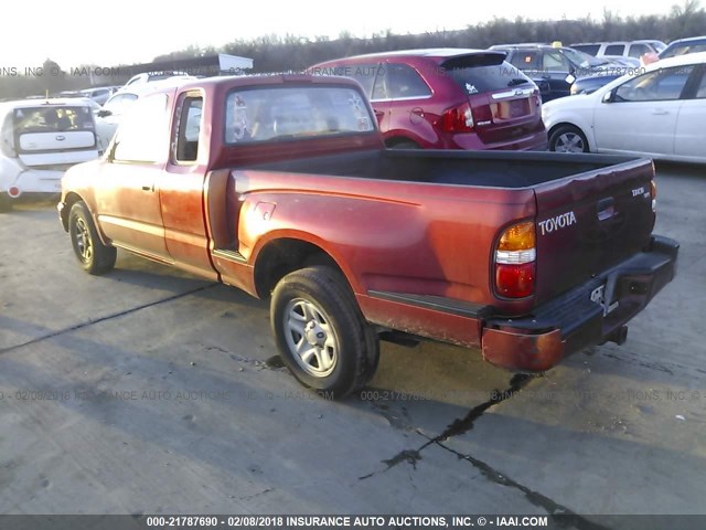 5TEVL52N81Z735975 - 2001 TOYOTA TACOMA XTRACAB RED photo 3