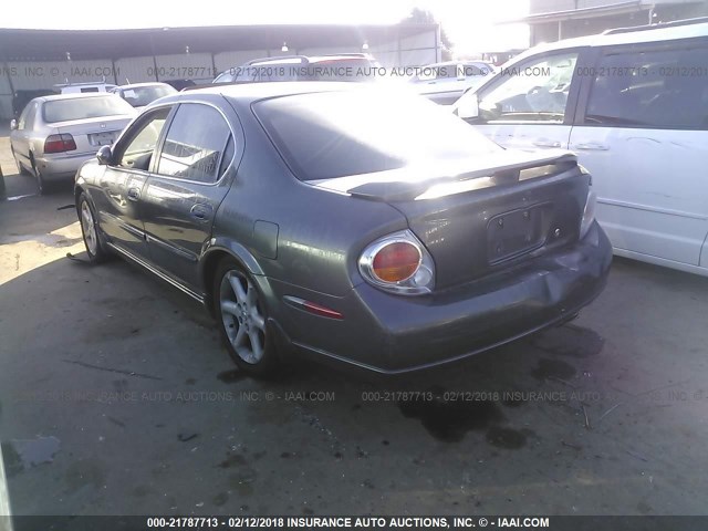 JN1DA31D12T443375 - 2002 NISSAN MAXIMA GLE/GXE/SE GRAY photo 3