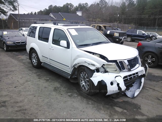 5N1AR1NN8BC624162 - 2011 NISSAN PATHFINDER S/LE/SE WHITE photo 1