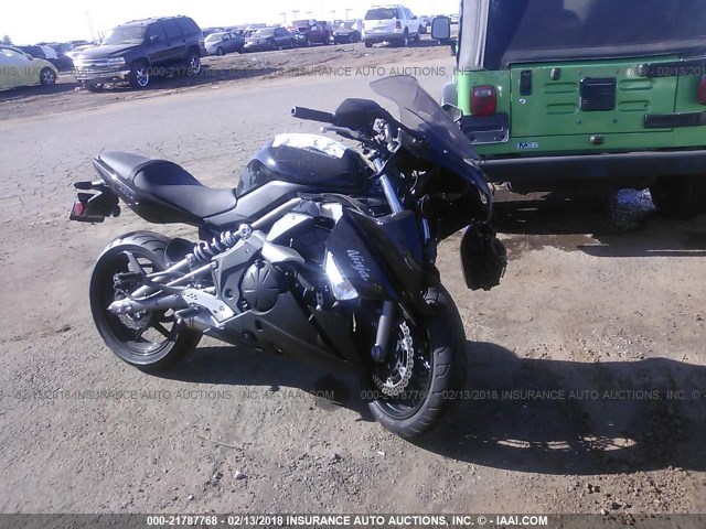 JKAEXEC129DA31529 - 2009 KAWASAKI EX650 C BLACK photo 1
