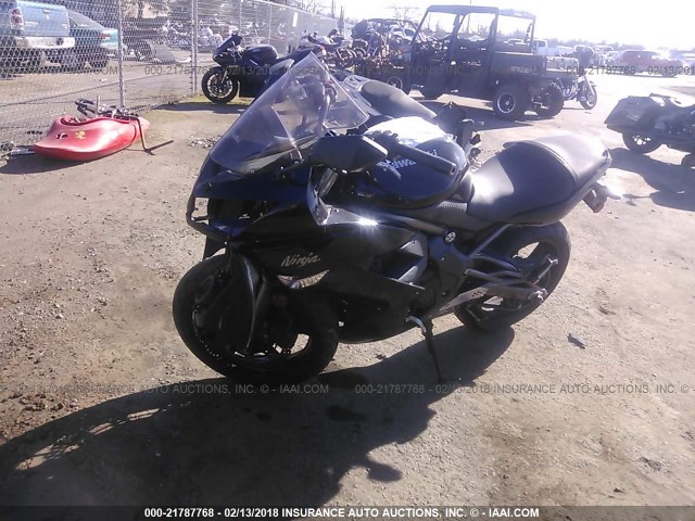 JKAEXEC129DA31529 - 2009 KAWASAKI EX650 C BLACK photo 2