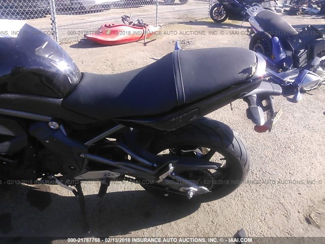 JKAEXEC129DA31529 - 2009 KAWASAKI EX650 C BLACK photo 6