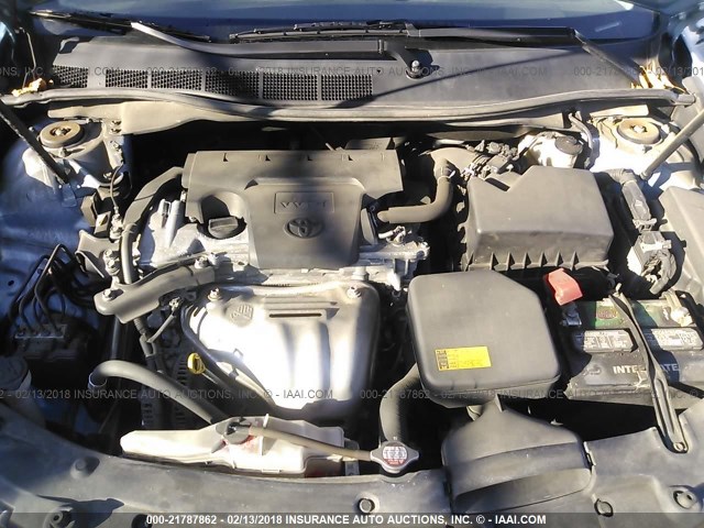 4T1BF1FK6CU586217 - 2012 TOYOTA CAMRY SE/LE/XLE 浅蓝色 照片 10