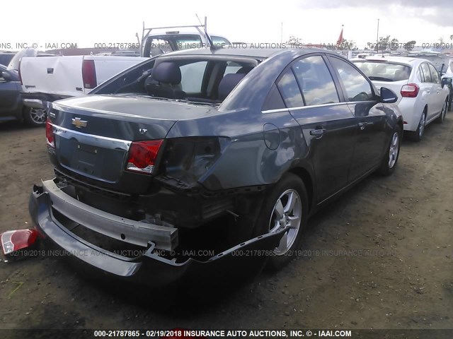 1G1PC5SB6D7185100 - 2013 CHEVROLET CRUZE LT GRAY photo 4