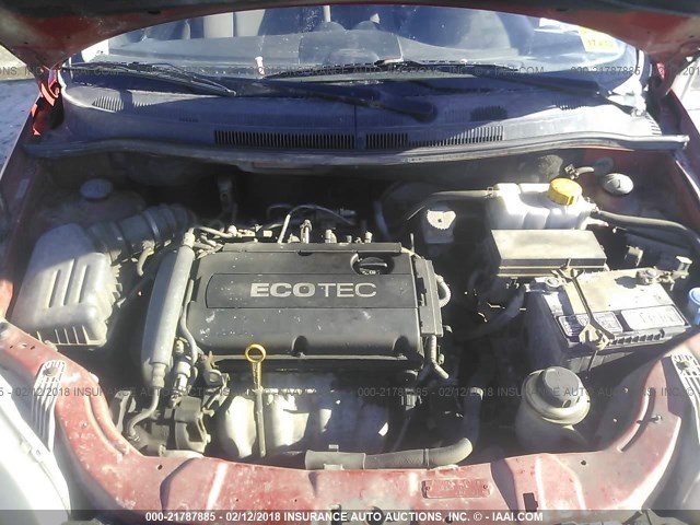 KL1TD66E99B610768 - 2009 CHEVROLET AVEO LS/LT 栗色 照片 10