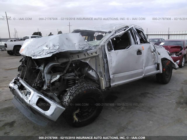 1FTEW1CF1FKD61440 - 2015 FORD F150 SUPERCREW SILVER photo 2