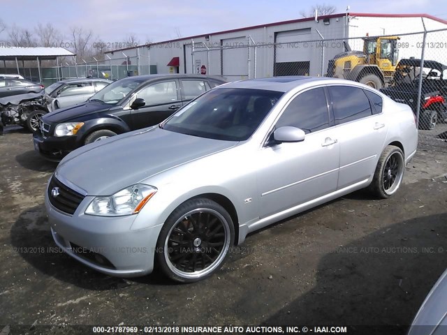 JNKBY01E76M202961 - 2006 INFINITI M45 SPORT SILVER photo 2