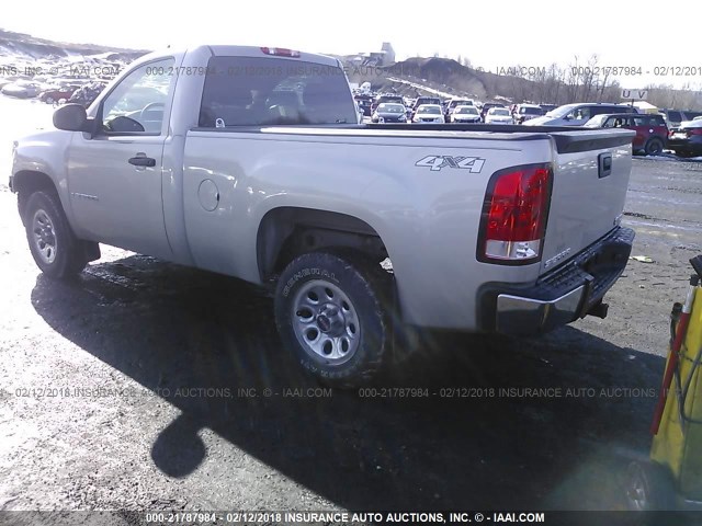 1GTEK14J27Z606611 - 2007 GMC NEW SIERRA K1500 SILVER photo 3