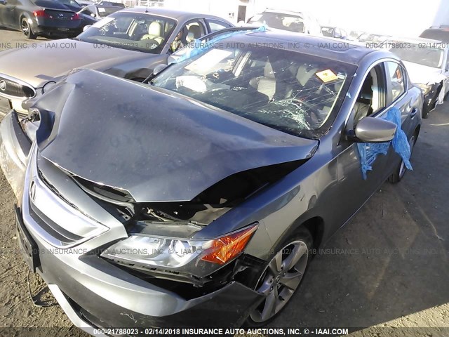 19VDE1F39EE006848 - 2014 ACURA ILX 20 GRAY photo 2