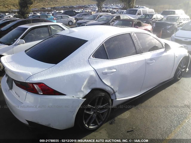 JTHBA1D2XG5032554 - 2016 LEXUS IS 200T WHITE photo 4