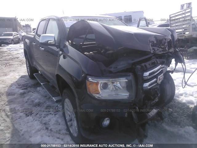 1GTG6CE3XF1148886 - 2015 GMC CANYON SLT BLACK photo 1