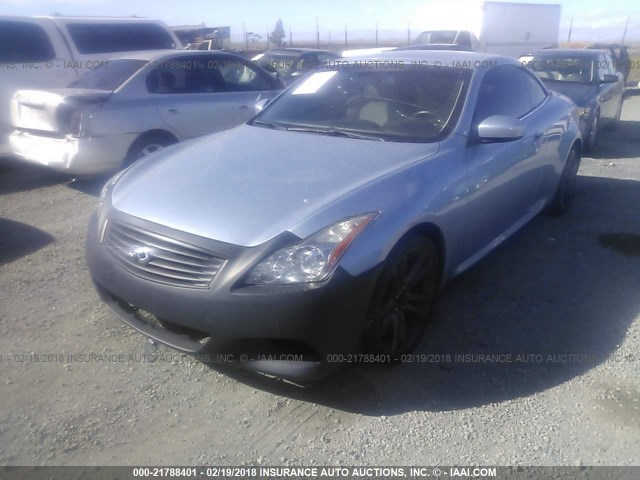 JNKCV66E29M723759 - 2009 INFINITI G37 SPORT Light Blue photo 2