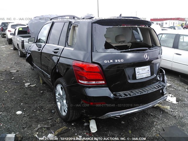 WDCGG8JBXDF965163 - 2013 MERCEDES-BENZ GLK 350 4MATIC BLACK photo 3