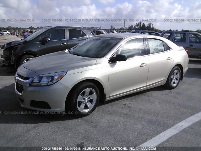 1G11B5SL7FF251275 - 2015 CHEVROLET MALIBU LS 金色 照片 2