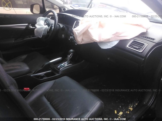 19XFB2F98DE050504 - 2013 HONDA CIVIC EXL BLACK photo 5