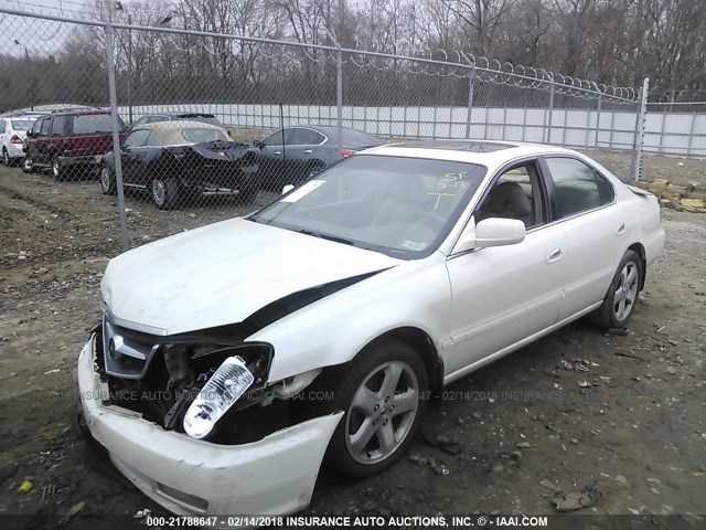 19UUA568X3A006560 - 2003 ACURA 3.2TL TYPE-S WHITE photo 2