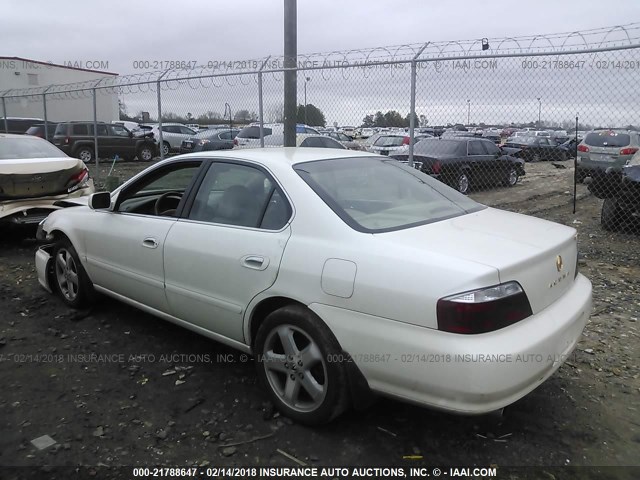 19UUA568X3A006560 - 2003 ACURA 3.2TL TYPE-S WHITE photo 3