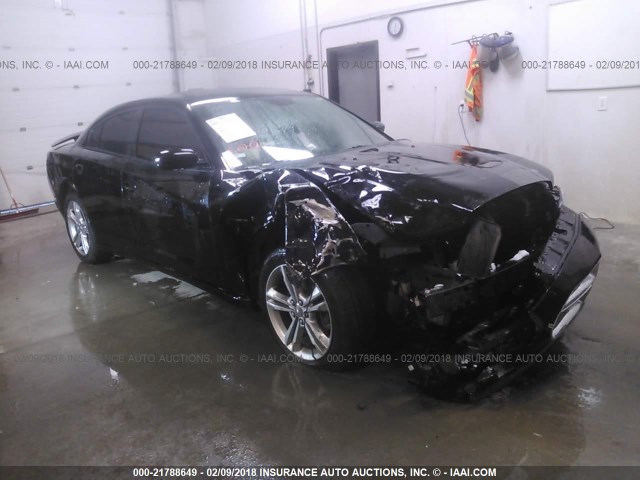 2C3CDXJG7CH263063 - 2012 DODGE CHARGER SXT BLACK photo 1