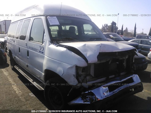 1FTNE1EW0BDA40391 - 2011 FORD ECONOLINE E150 VAN WHITE photo 1