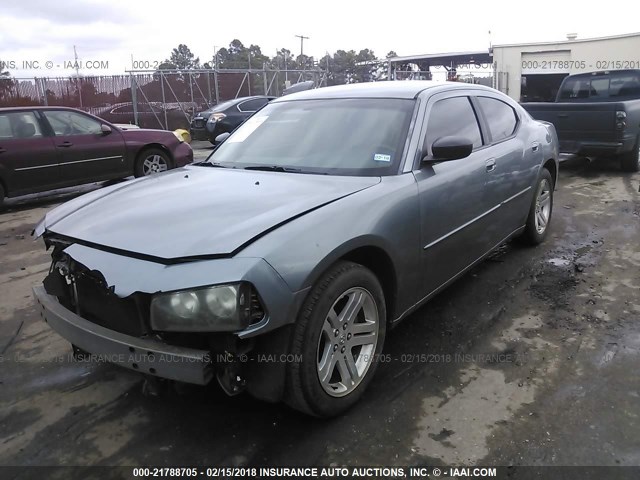 2B3KA43G37H614747 - 2007 DODGE CHARGER SE/SXT GRAY photo 2