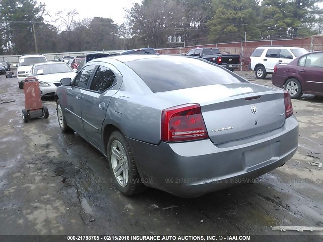 2B3KA43G37H614747 - 2007 DODGE CHARGER SE/SXT GRAY photo 3