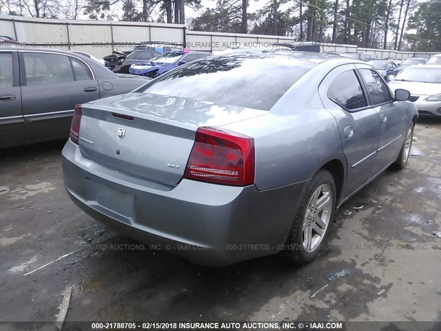 2B3KA43G37H614747 - 2007 DODGE CHARGER SE/SXT GRAY photo 4