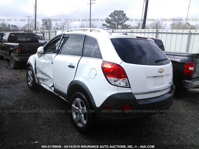 3GNAL2EK1CS602248 - 2012 CHEVROLET CAPTIVA SPORT/LS WHITE photo 3