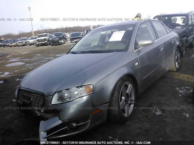 WAUDF78E27A081027 - 2007 AUDI A4 2.0T QUATTRO SILVER photo 2